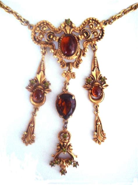 Florenza Victorian Revival Necklace Renaissance Jewelry Vintage