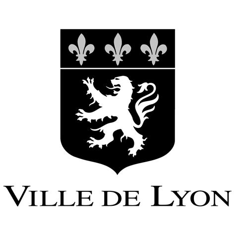 Ville de Lyon Logo Black and White – Brands Logos