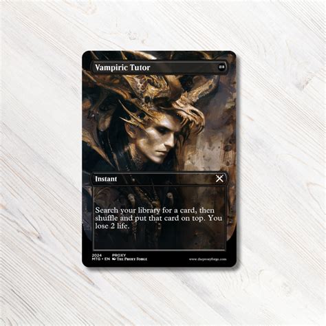 Vampiric Tutor MTG Proxy 90 S Fantasy