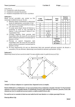 Tipuri de probleme cap 3 Flux în rețele Flux în rețele Problema 1