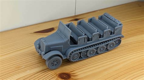 3D File Half Track Sd Kfz 6 Zugkraftwagen 5t Crewmen Germany WW2