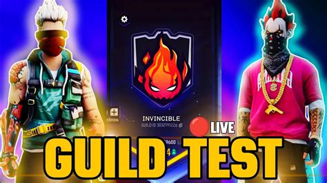 Ff🔴 Live Garena Free Fire Hardest Guild Test 🤯 Ff 1 Vs 1 Custom