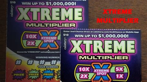 Quick Scratch Session X Xtreme Multiplier Ca Lottery