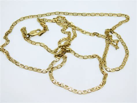 14K Yellow Gold 24" Anchor Chain Necklace X7284 - Gem