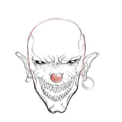 Cool Evil Clown Drawings Polish your personal project or design with ...