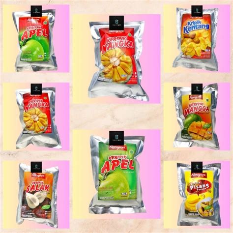 Jual ANEKA SNACK KERIPIK BUAH NANGKA APEL MANGGA PISANG SALAK NANAS