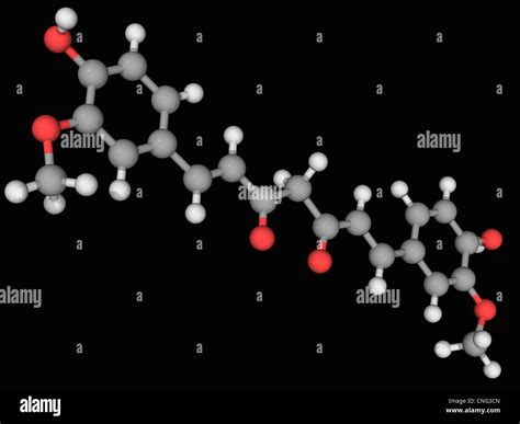 Structure Chimique De La Curcumine Banque De Photographies Et Dimages
