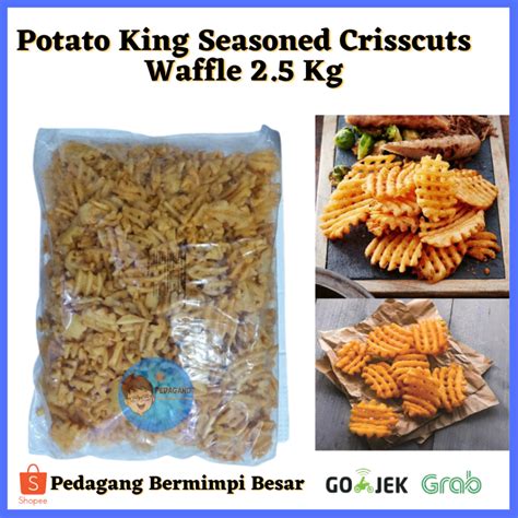 Jual Potato King Seasoned Crisscuts Waffle Berbumbu 2 5 Kg Potato