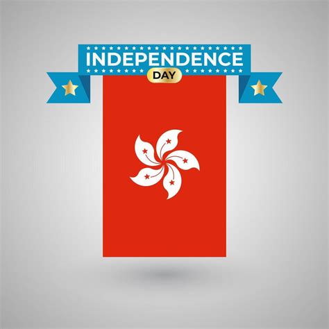 Hong Kong Independence Day Flag Banner 46530513 Vector Art at Vecteezy