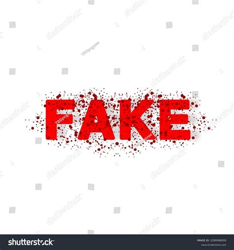 Fake Logo Illustration Cool Style Stamp Stock Vector (Royalty Free ...