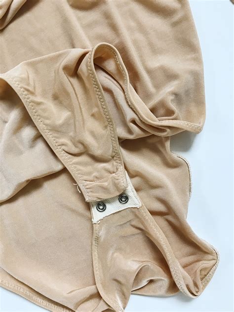 Vintage Bodysuit Bodysuit Lingerie 80s Nude Bodysuit