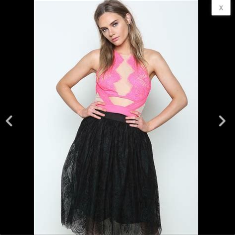 Love Culture Tops Scalloped Lace Sheer Nude Mesh Crop Top Camisole