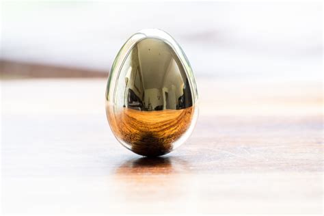 Solid Brass Egg By The Copper Collection Office On