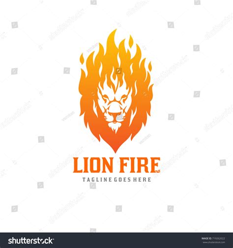 Lion With The Fire Vector Over 5271 Royalty Free Licensable Stock