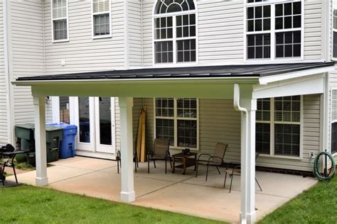 Shed Roof Covered Porch Mooresville Nc Outdoor Covered Patio Covered Patio Design Backyard