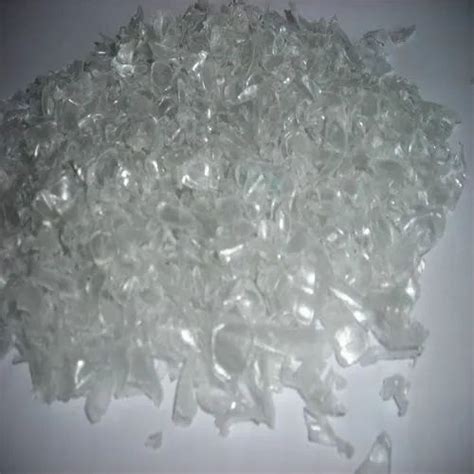 Transparent Hot Washed PET Bottle Flakes Packaging Size 25 Kg Packaging Type PP Bag At 51
