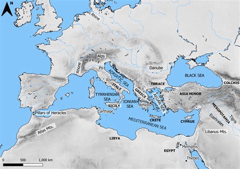 Mediterranean Sea World Map