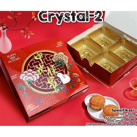 Jual Simple Box Mooncake Box Mooncake 100gr Box Kue Bulan 125gr Isi 4