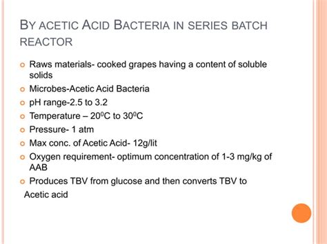 Acetic acid production | PPT