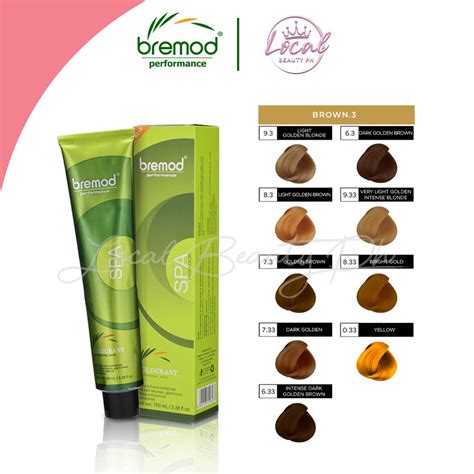 Bremod Hair Color Brown Blonde Light Golden Flaxen Yellow Ml Br R Hair Dye Fashion