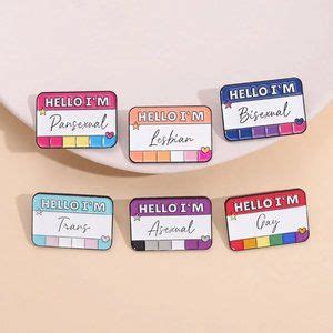 Chichigems Accessories Hello Im Gay Pin Cute Name Tag Brooch Pride Lgbtqia New Poshmark