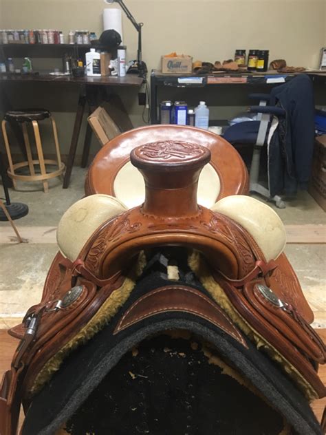 15 Sunflower Tooled Wade Saddle Don Gonzales Saddlery