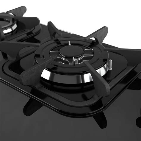 Cooktop Bocas Queimador Tripla Chama Preto Mueller Na Lojas