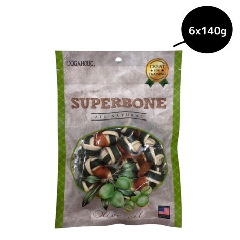 Buy Superbone Chicken Knotted Bone with Olive Oil Dog Treat Online ...