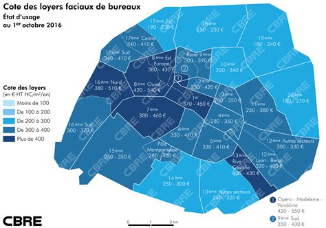 Octobre 2016 un m² de bureaux combien deuros Le Blog Immobilier