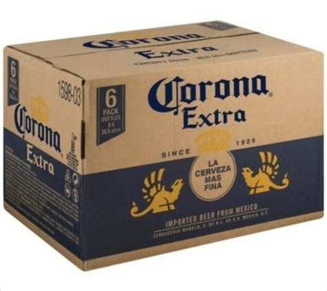 Bebida Cerveja Corona La Cerveza Mas Fina Caixa 24 Unidades 330ml