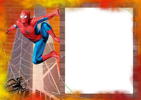 Moldura Homem Aranha Para Foto Montagem Digital Gr Tis