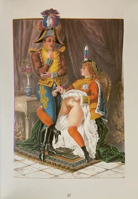 VICTORIAN ERA EROTIK Akt Nude Penis Vagina Sex Lithography Print