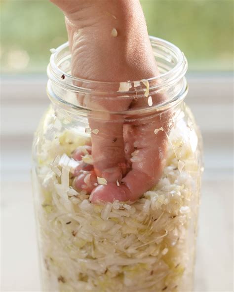 How To Make Homemade Sauerkraut In A Mason Jar Kitchn