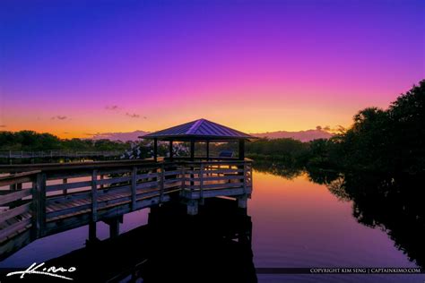 Boardwalk Lookout Area Sunrise Wakodahatchee Wetlands Delray Beach ...