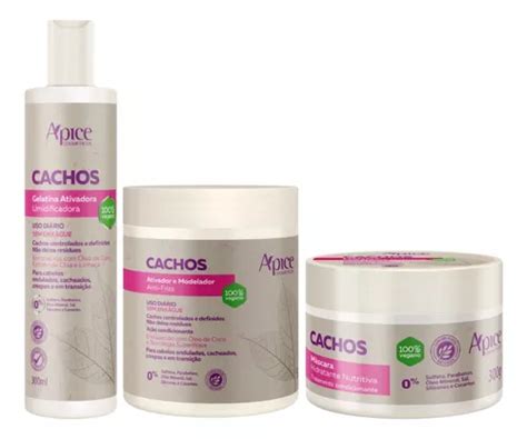 Kit Apse Cachos Ativador Gelatina Mascara Hidratante Frete grátis