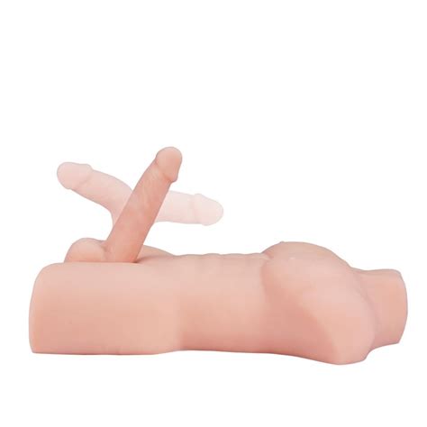 Realistic Full Silicone Male D Torso Half Body With Big Dildo Sex Doll For Men Women Sex Toys