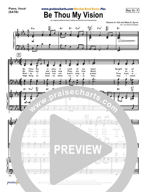 Be Thou My Vision Sheet Music Pdf Praisecharts Traditional Hymn Praisecharts