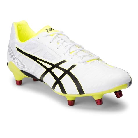 Asics Gel Lethal Speed Mens Rugby Boots Whiteblackflash Yellow