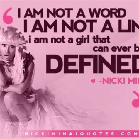 "I am not a word, I am not a Line, I am not a girl that can ever be ...