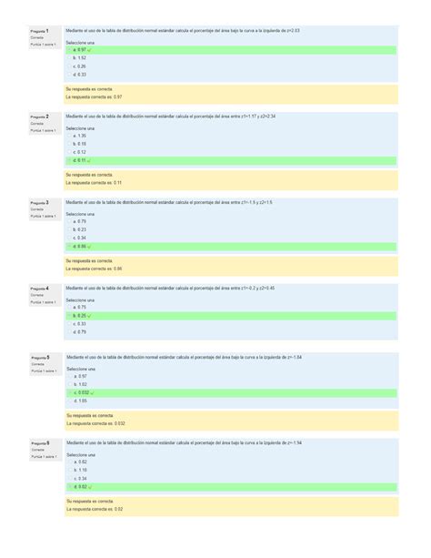 Cuestionario Distribucion Normal Probabilidad Y Estadistica Hot Sex