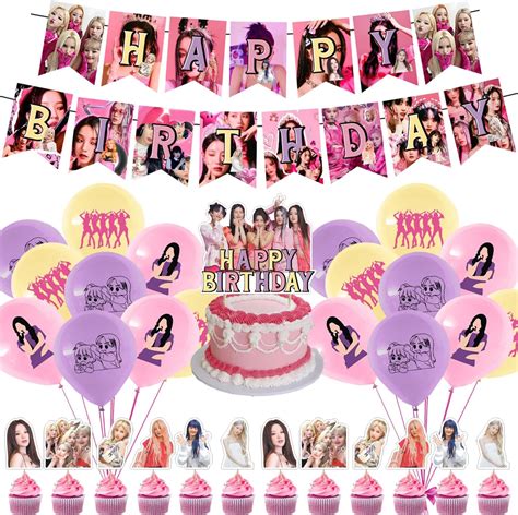 Amazon.com: Kpop DLE Party Decorations Set, Singer DLE Team Theme ...