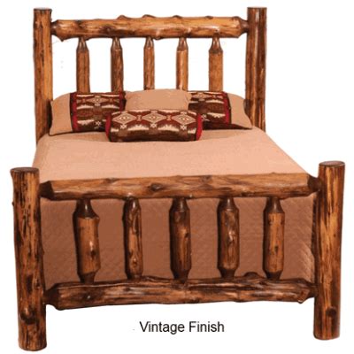 Fireside Lodge Traditional Cedar Log Bed