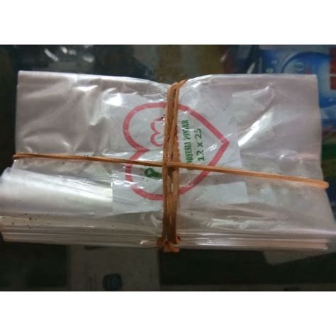 Jual Plastik AA 12x25 Bening Plastik Pelastik Pelastik Bning Shopee