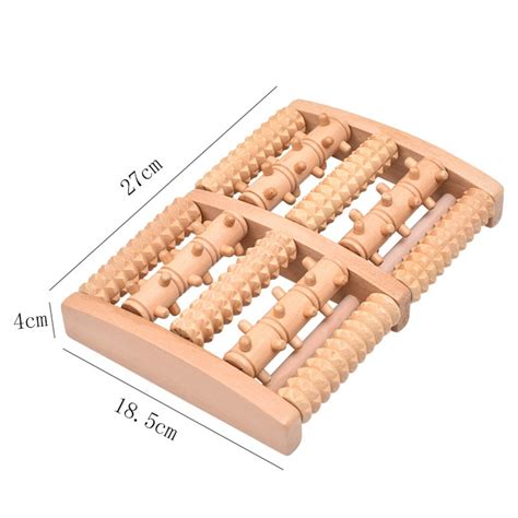 Eligible Acupressure Foot Pain Relief Multi Roller Wooden Dual Foot