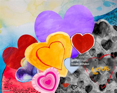 Hearts Collage High-Res Vector Graphic - Getty Images