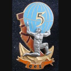 Insigne de la CCS du 5 Régiment Inter Armes d Outre Mer en relief