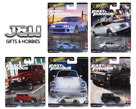 HOT WHEELS Fast Furious Toyota Mercedes Porsche HNW G