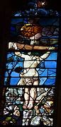 Category The Crucifixion of Christ on stained glass windows of Église