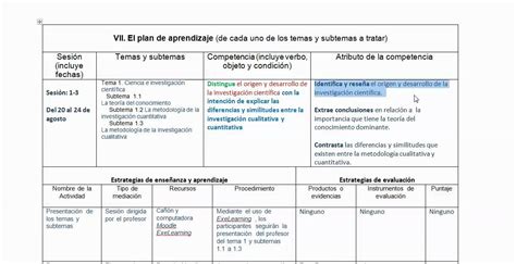 Plan De Aprendizaje