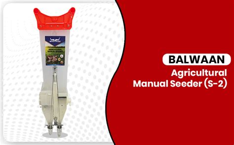 Balwaan Krishi Agricultural Manual Seeder S 2 Double Barrel Hand